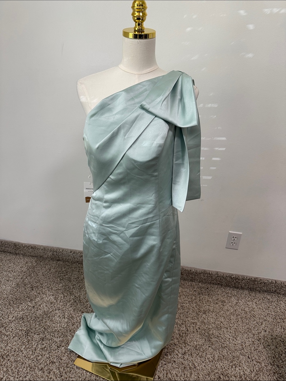 👒 NWT Missacc Satin One Shoulder Formal Dress